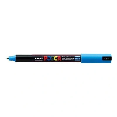 Image of Posca UNI BALL MARKER PEN PC 1MR LIGHT BLUE PACK OF 3 PENS