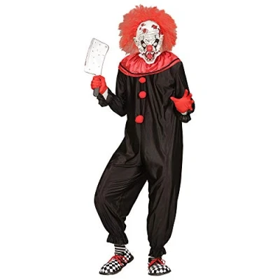 Image of W WIDMANN MILANO Party Fashion Horror Clown Costume for Men, Killer, Psycho, Circus, Halloween, Carnival, Theme Parties