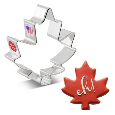 Image of Ann Clark Cookie Cutters Large Maple Leaf Cutter, 10.2 cm