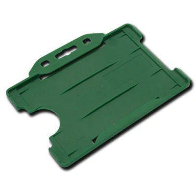 Image of ID Card It 10 x Pass Badge Holder for Lanyards and Retractable Reels (Green)