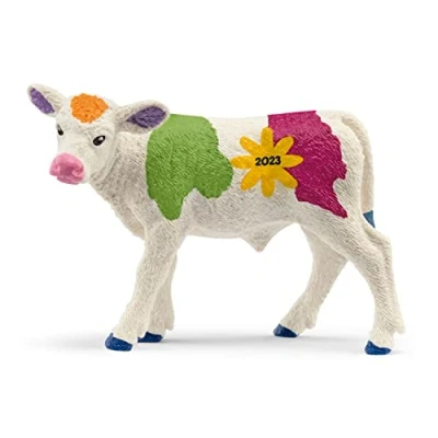 Image of SCHLEICH 72207 Colorful Spring Calf Farm World Toy Figurine for children aged 3 8 Years
