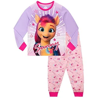 Image of My Little Pony Girls Pyjamas Sunny Starscout Purple 8 9 Years