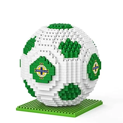 Image of FOCO BRXLZ Northern Ireland Football Premier League Championship Logo Team Building Set 3D Construction Toy