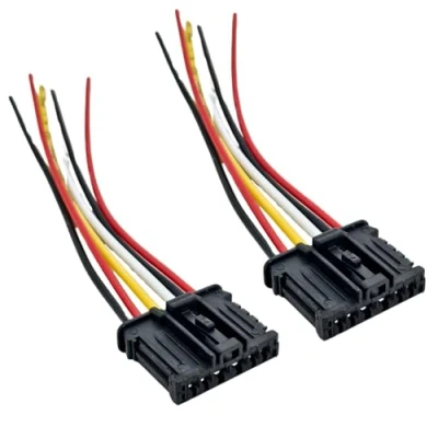 Image of 2 Pack Rear Tail Light Loom Wiring Harness Connector For Peugeot 1007 2008 206 207 208 307 3008 308 508 And Citroen C2 C3 C4 C5 DS3 6 Pin