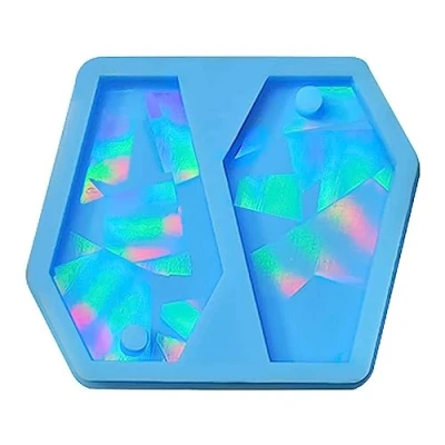 Image of Ralondbey Silicone Moulds for Resin Casting Epoxy Mold Molds Geometric Coffin Holographic Earrings DIY Ornaments Mould