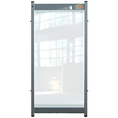 Image of Nobo Premium Plus Clear PVC Modular System Desk Divider Screen 400x820mm