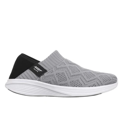 Image of MBT M2600 Slip On Women&#039;s Sneakers Without Laces. Anatomical and Comfortable Walking Sneakers. Physiological Comfort Stability Shoes with Curved Outsole. Modern Grey