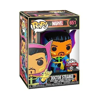 Image of Funko POP! Marvel: Black Light Dr. Doctor Strange Marvel Comics Collectable Vinyl Figure Gift Idea Official Merchandise Toys for Kids &amp; Adults Comic Books Fans