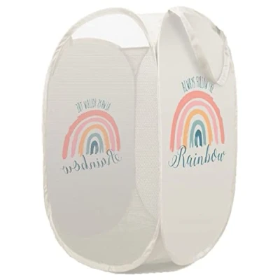 Image of Foldable Pop Up Laundry Bag Toy Storage Basket for Kids Boys and Girls Tidy Room (Storage Theme 6)