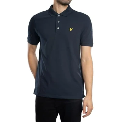 Image of Lyle and Scott Polo Shirt Navy Blue Dark size XL
