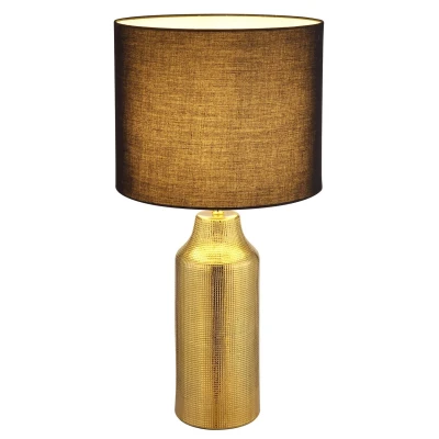 Image of Elden Table Lamp with Round Shade Gold Colors 1x E27