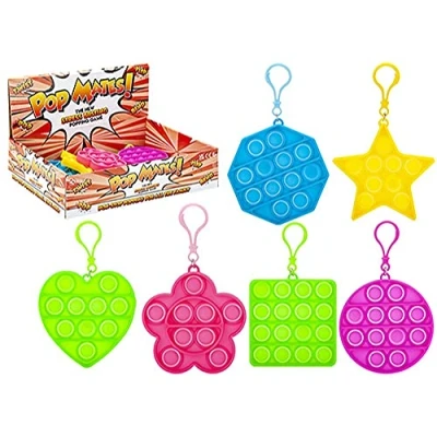 Image of Push pop Bubble Sensory Fidget Toy, Autism Special Needs Stress Reliever Anxiety Relief Toys Extrusion (Various Shapes and Colours) (Pop Mates Shapes)