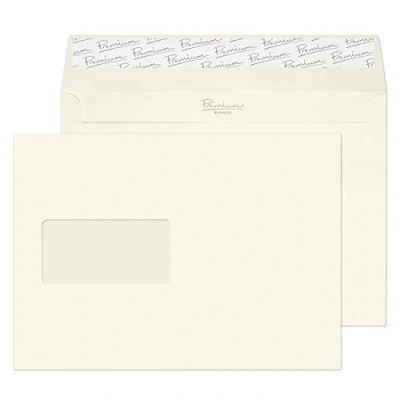 Image of Blake Business C5 162 x 229 mm 120 gsm Peel &amp; Seal Wallet Envelopes (39708) High White Laid Pack of 500