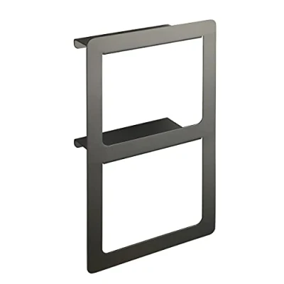 Image of WENKO Duo Montella Hand Towel Rail Screw On Rustproof, Grey, 27 x 44 12 cm