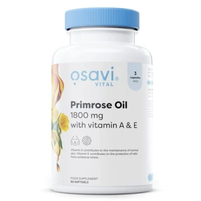 Image of Osavi Primrose Oil with Vitamin A &amp; E, 1800mg 90 softgels