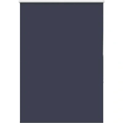 Image of vidaXL Roller Blind Blackout Marine 110x150 cm Fabric Width 105.7 Polyester