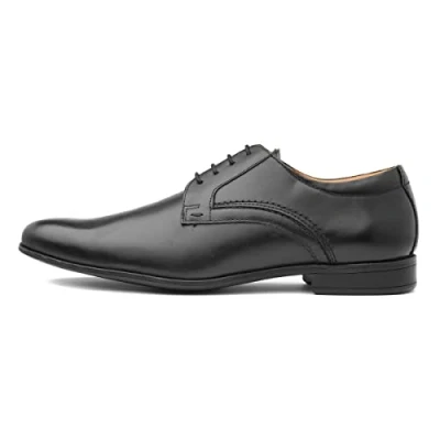 Image of Thomas Crick Mens &#039;Ormond&#039; Derby Shoes, Formal Stylish and Comforable with Elegant Lace up Detail, Long Lasting Exquisite Quality Leather (Black/Tan)