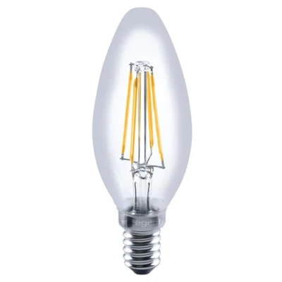 Image of Dimmable LED Clear Candle Bulb 3.5W (32W) Warm White Small Screw Fitting (E14)