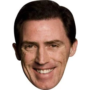 Image of FoxyPrinting Rob Brydon Comedian Celebrity Cardboard Party Face Mask Fancy Dress