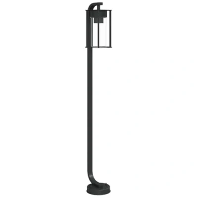 Image of vidaXL Outdoor Floor Lamp Black 100 cm Stainless Steel