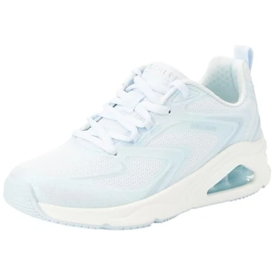 Image of Skechers Women&#039;s TRES AIR UNO GLIT AIRY, Lt.Blue Glitter Hot Melt/Mesh, 8 UK