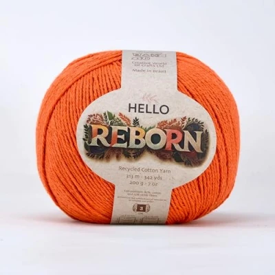 Image of Reborn Recycled Cotton Pumpkin 200g DK Crochet/Knitting Yarn