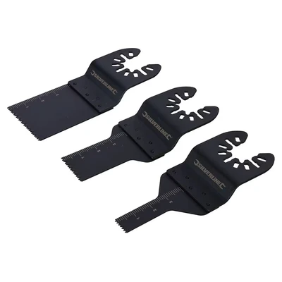 Image of Silverline HCS Multi Tool Saw Blade Set 3pce 10, 20, 34mm