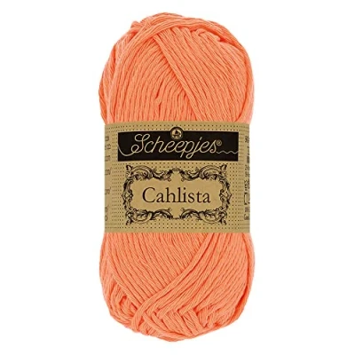 Image of Scheepjes Cahlista 410 Rich Coral Yarn 1x50g