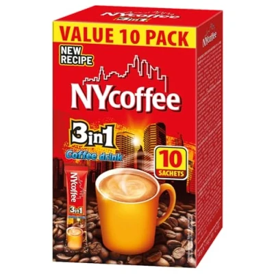 Image of NY Coffee 3in1 Sachets 140g (10 Sachets)
