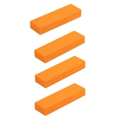 Image of Sunmeit 4Pcs Easy Limescale Eraser Bathroom Glass Rust Remover Rubber Household Kitchen Cleaning Tools Toilet Brush