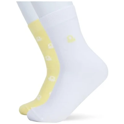 Image of United Colors of Benetton Socks 2 Pairs 6ao32702b, Yellow 903, L