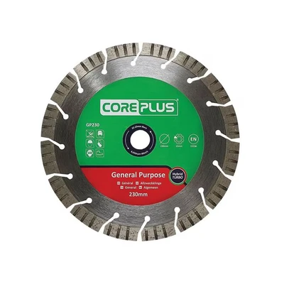 Image of CorePlus General Purpose Hybrid Turbo Diamond Blade 230mm B22.23mm (9in)