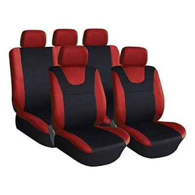 Image of Xtremeauto Red and Black Sport Car Seat Cover Protectors Zeo, Twingo, Clio, Megane, Kadjar, Koleos, Captur, Scenic