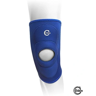 Image of SOLACE Care Neoprene Open Patella Knee Sleeve Arthritis Pain Relief Support Provides Warmth &amp; Compression to Area for Men Women Foot (X Large)