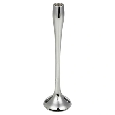 Image of URBNLIVING 26/31cm Tall Metal Candle Taper Stand Holder Candlesticks Set for Candlelight Dinner Table Centrepiece Mantel Wedding Decorative Decor Christmas Party Housewarming Gift (1x Silver large)