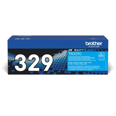 Image of Brother TN 329C Toner Cartridge Super High Yield Cyan TN329C