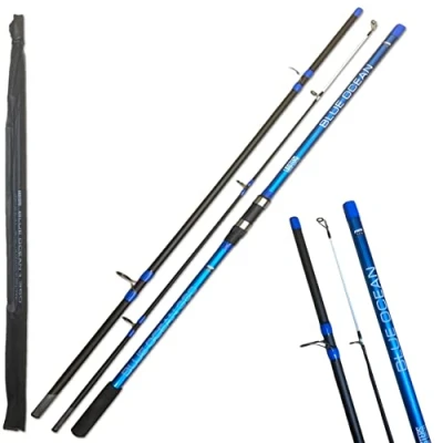 Image of Lidsters Fishing Blue ocean Sea Beach Pier Rod 12ft 3.6m 3pc Cloth