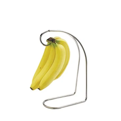 Image of KitchenCraft Banana Holder with Chrome Plated Finish, Metal Kitchen Gadget, 17.5 x 8.5 34 cm ( 6.8 3.2 13.4&#039;&#039; )