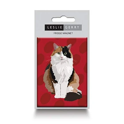 Image of Tortoise Shell Cat Fridge Magnet by Leslie Gerry