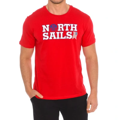 Image of North Sails Mens Short sleeve t shirt 9024110 man Red Size Medium