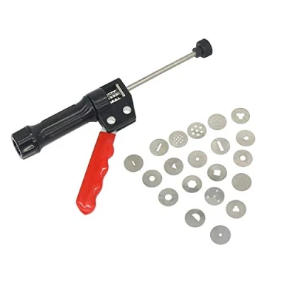 Image of Clay Extruder Fondant Press Cake Stainless Steel Nozzle Craft Gun Fudge Decoration Tools ProfessionalStainless Used for Sugar Cakes and 20 Molds