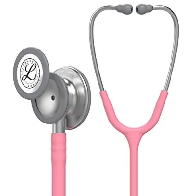 Image of 3M Littmann Classic III Monitoring Stethoscope, Pearl Pink Tube, 69 cm, 5633