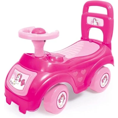 Image of Dolu Unicorn Walk &amp; Drive 2 in 1 Pink And Purple Ride On Walker For Toddlers Children From 12 Months To 3 Years Along Toys Baby Car Toddler Push