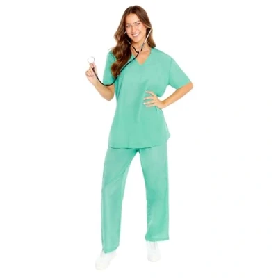 Image of amscan 9919039 Adults Doctor Scrubs Fancy Dress Costume (Chest size: 44&quot;)