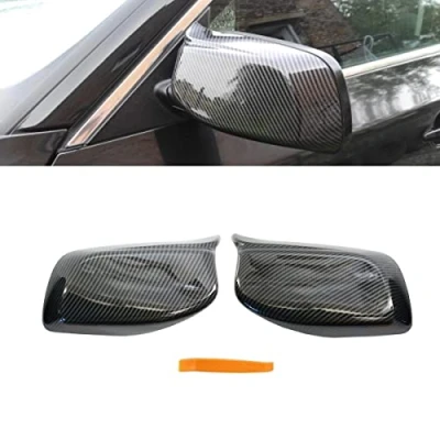 Image of GSRECY Carbon Fiber Pattern M Style Side Wing Mirror Cover Caps Replace For 5 Series E60 E61 E63 E64 2003 2004 2005 2006 2007