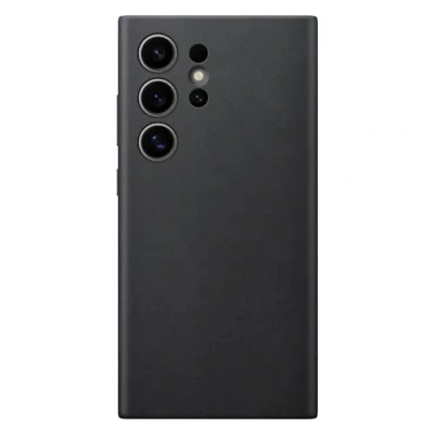 Image of Samsung Leren Back Cover Black Galaxy S24 Ultra