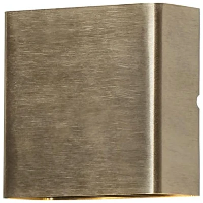 Image of Chieri Outdoor Modern Up Down Wall 2x 2 LED Brass, IP54