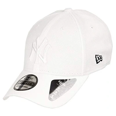 Image of New Era York Yankees 39thirty Stretch Cap Diamond Tonal White M L