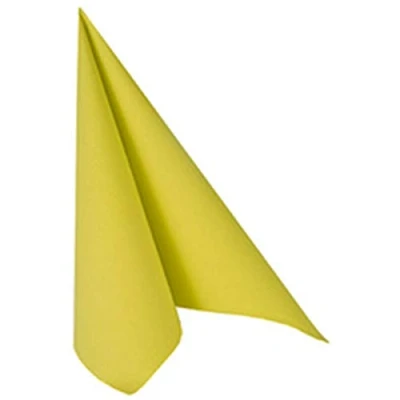 Image of PAPSTAR Napkins, Tissue, Olive Green, 7.8 x 20 cm