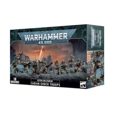 Image of Games Workshop Warhammer 40,000 Astra Militarum: Cadian Shock Troops (2023 Edition)